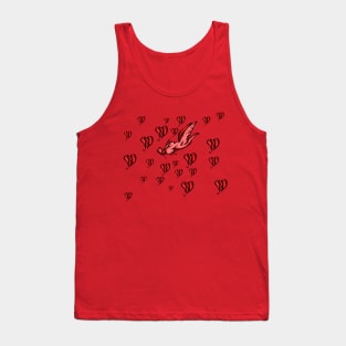 Fly through a sea? Yes, we're going for it. Fly through a sea of broken hearts to find one that's unbreakable for you. I'm sure it's out there. Probably drinking a beverage of some kind while doing either stuff or things. Tank Top